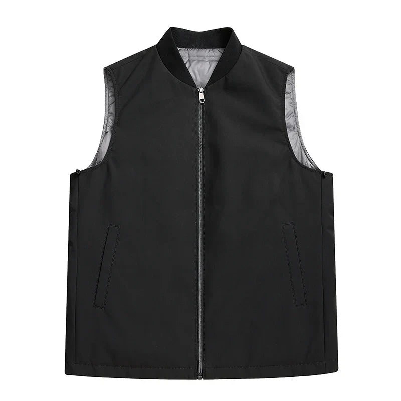 Veste matelassée noire homme. Élégante et imperméable, idéale pour affronter l'hiver avec style.