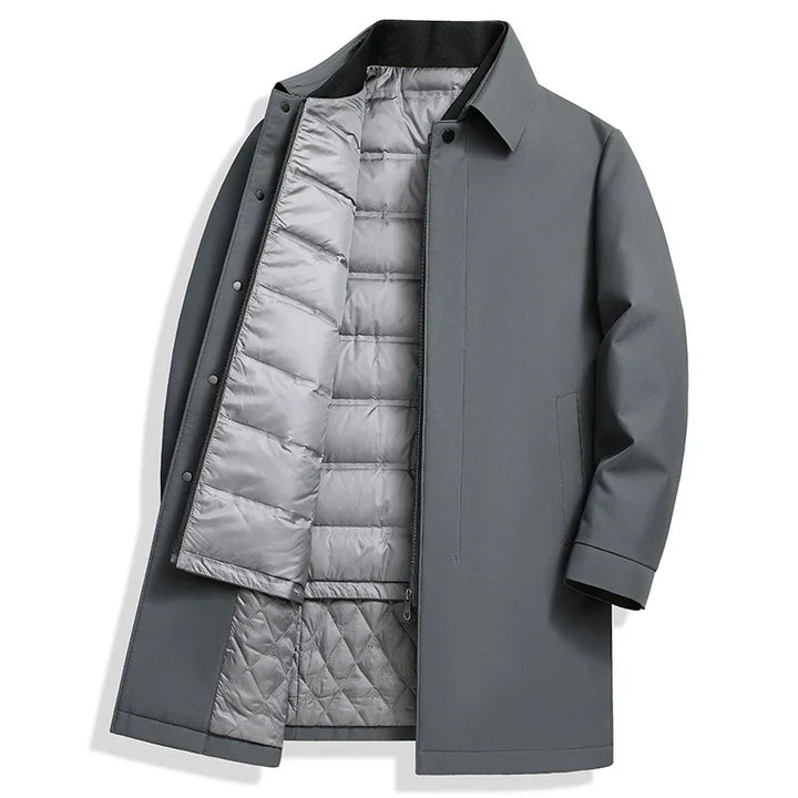 Manteau d'hiver matelassé homme. Imperméable, assure chaleur et confort. Un essentiel urbain stylé.