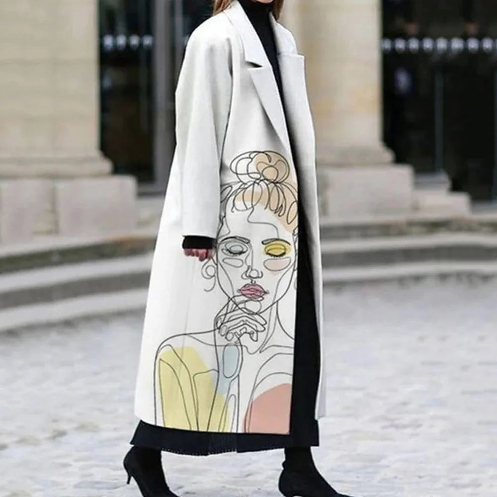 Manteau confortable femme, style oversize chic. Un vêtement indispensable pour la garde-robe.