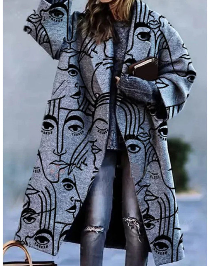 Veste femme oversize, look décontracté chic. Idéal pour la mode printemps-automne.