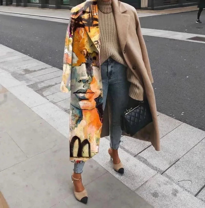 Manteau oversize pour femme, couleur tendance, pour un style chic et confortable.