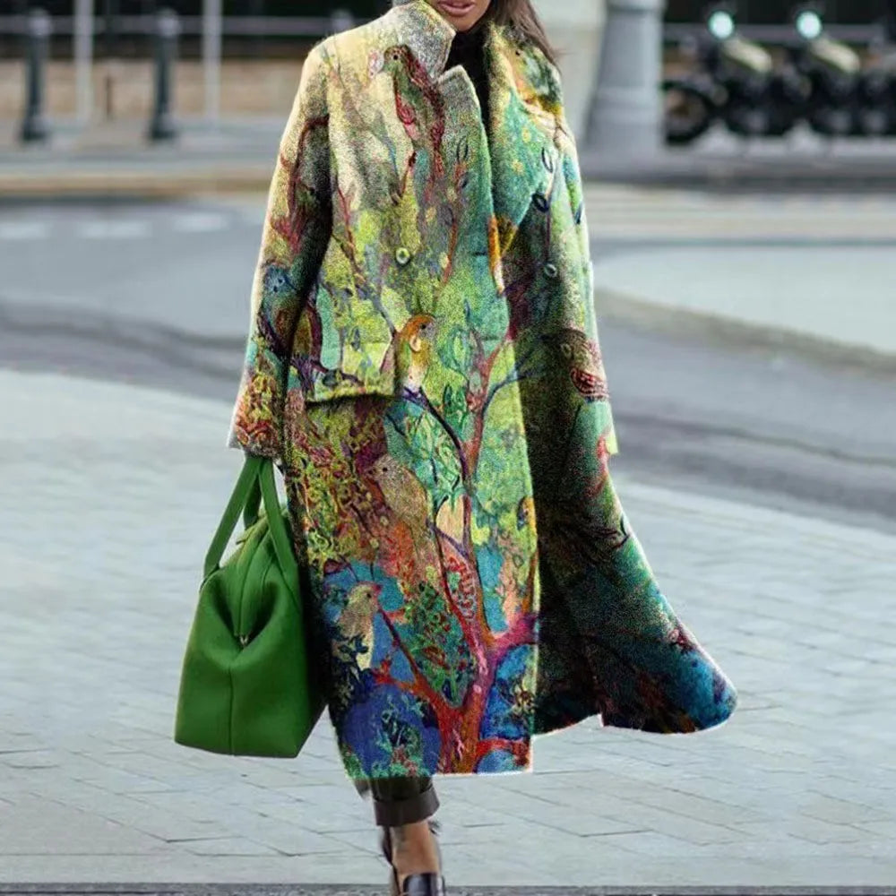 Style urbain avec ce manteau oversize femme, élégant et polyvalent pour l'automne/printemps.