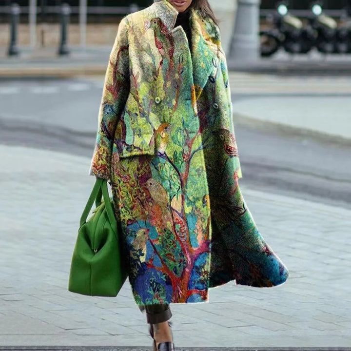 Style urbain avec ce manteau oversize femme, élégant et polyvalent pour l'automne/printemps.