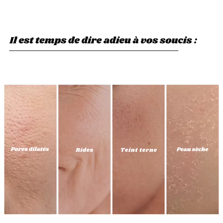 "Masque visage collagène bio, texture légère, hydratation intense, peau raffermie et pores réduits, soin inspiré coréen."