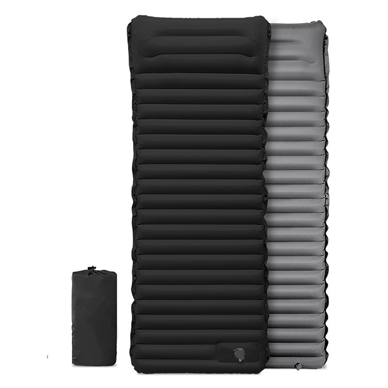 Matelas gonflable premium avec coussin intégré. Confort optimal pour une nuit paisible, camping ou voyage.