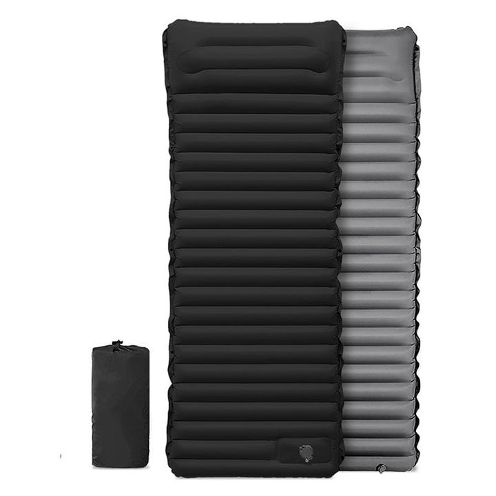 Matelas gonflable premium avec coussin intégré. Confort optimal pour une nuit paisible, camping ou voyage.