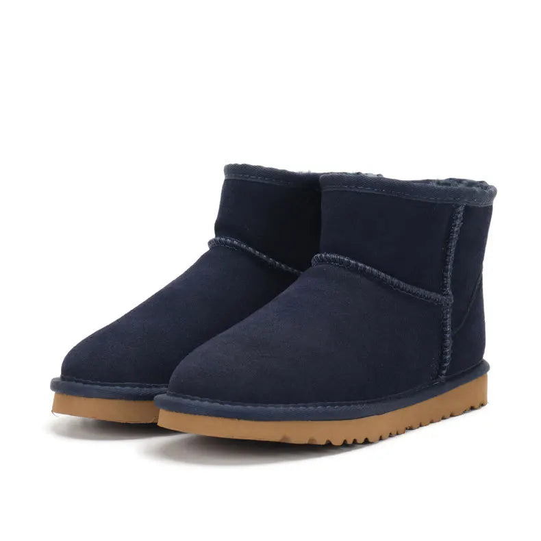 Chaussures femme hiver : mini-bottes Boston douces et confortables en peau de mouton.