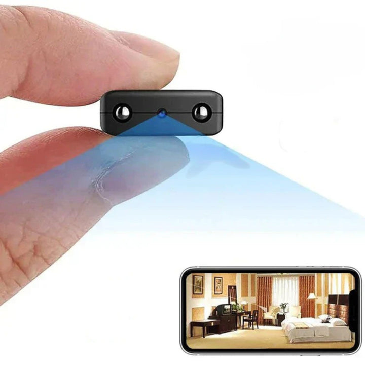 Mini caméra HD WiFi discrète. Surveillance nuit & jour. Vision nocturne.