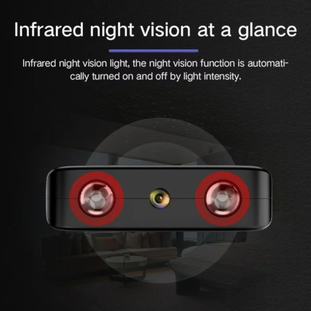 Mini caméra HD WiFi discrète. Surveillance nuit & jour. Vision nocturne.