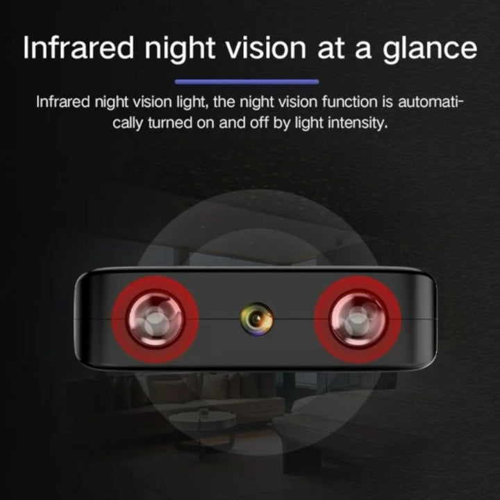 Mini caméra HD WiFi discrète. Surveillance nuit & jour. Vision nocturne.