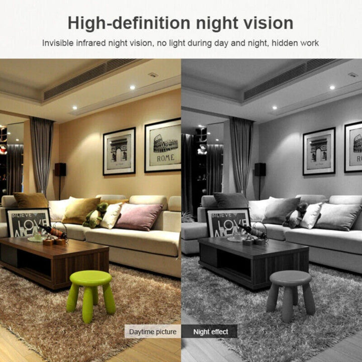 Mini caméra HD WiFi discrète. Surveillance nuit & jour. Vision nocturne.