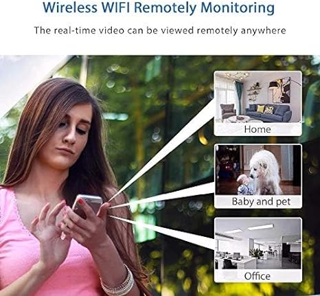 Mini caméra sécurité WiFi 1080p discrète. Surveillance intérieure/extérieure.  Image HD, contrôle app.
