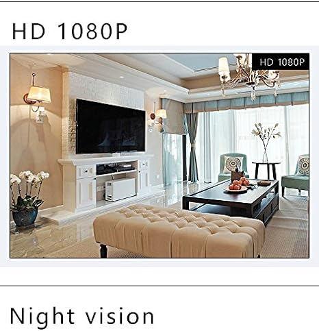Mini caméra sécurité WiFi 1080p discrète. Surveillance intérieure/extérieure.  Image HD, contrôle app.