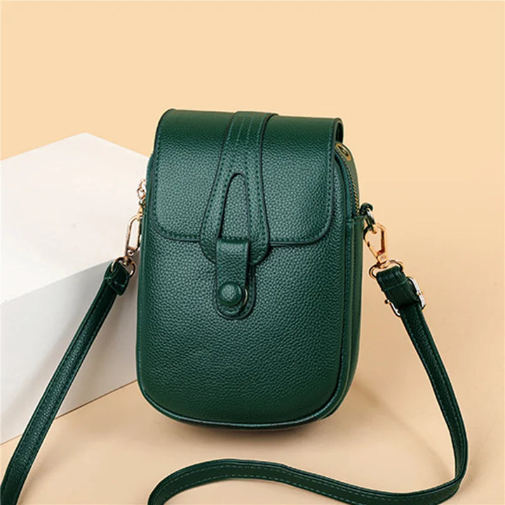 Petit sac à main bandoulière pour femme, parfait pour smartphone, style chic et compact.