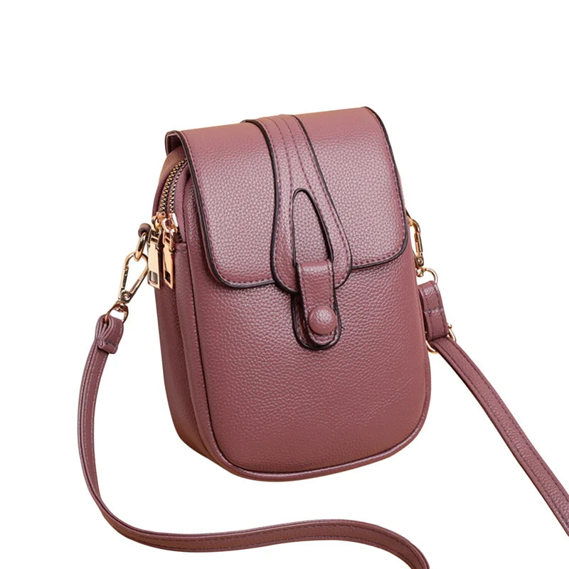 Petit sac élégant pour femme, bandoulière ajustable, idéal smartphone et cartes.