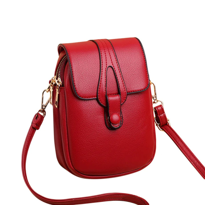 Mini sac à main femme en cuir synthétique, pour téléphone, bandoulière chic.