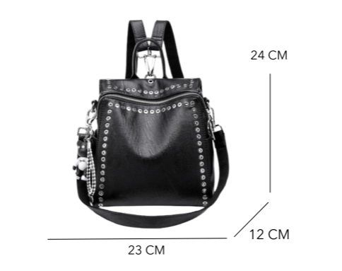 Mini sac à dos en cuir camel pour femme, style décontracté et élégant
