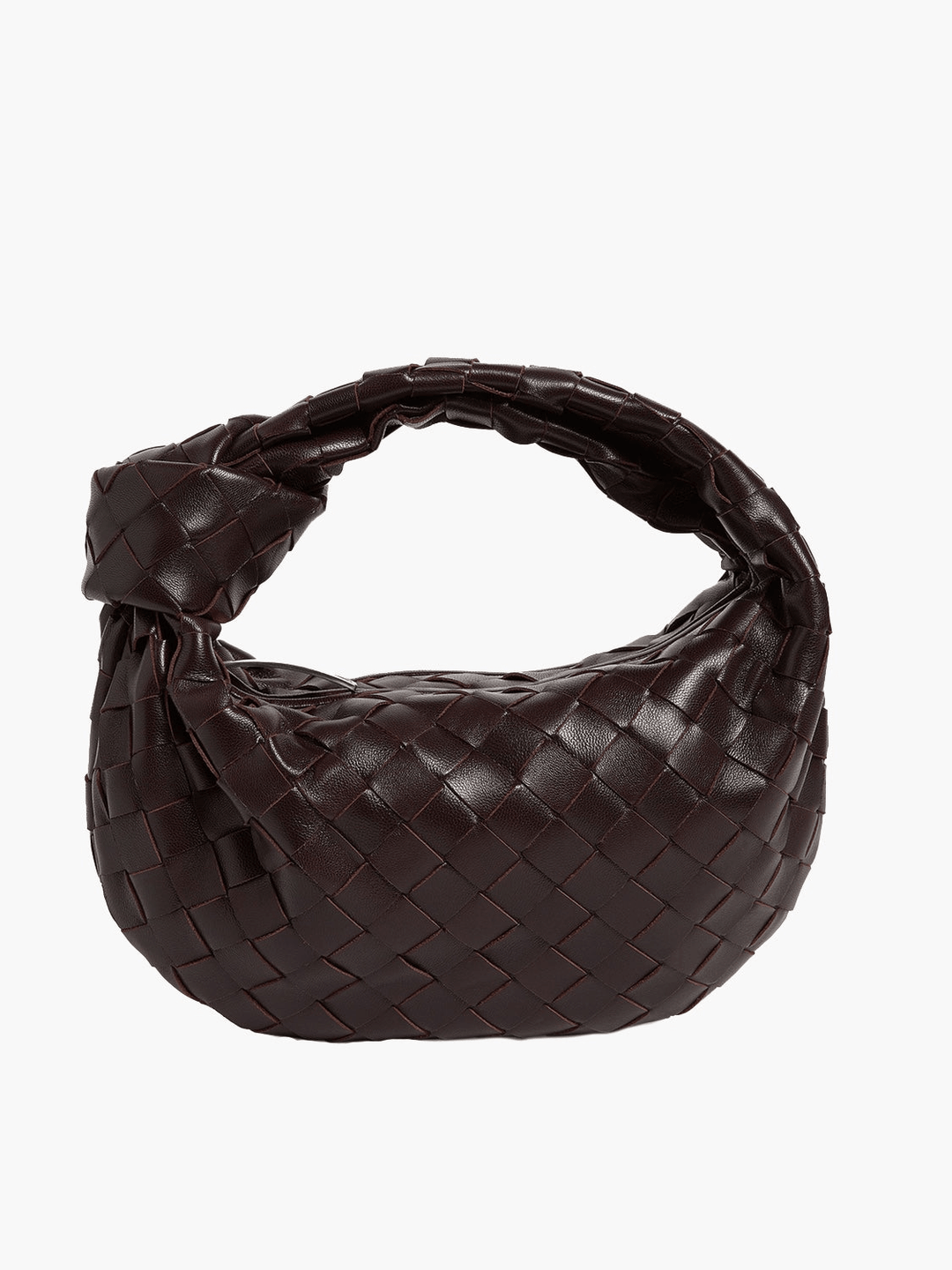 Sac à main tissé pour femme, style mini et chic, accessoire mode indispensable, couleur unie.