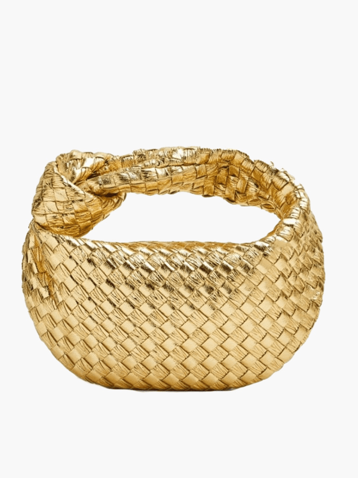 Sac à main femme tissé, format mini, couleur douce, parfait pour un style élégant et décontracté.
