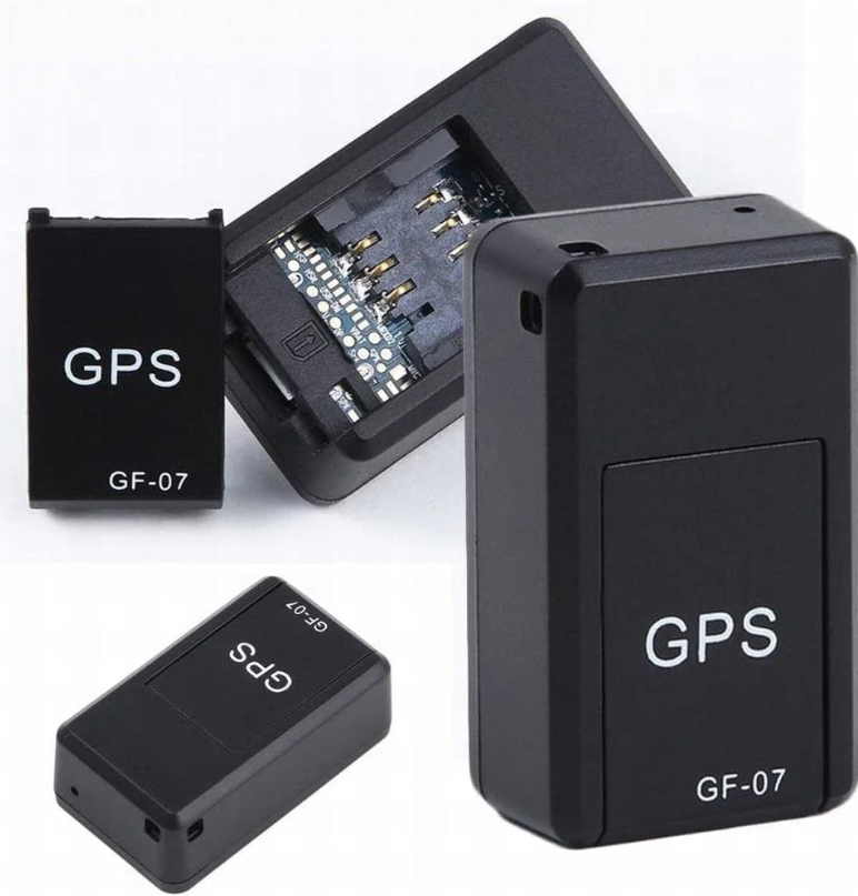 "Mini traceur GPS magnétique compact, noir, pour suivi discret des objets avec connectivité mondiale."