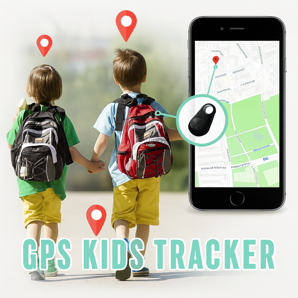 Traceur GPS polyvalent, compact et résistant, pour suivi d'enfants et animaux. Couleurs variées.