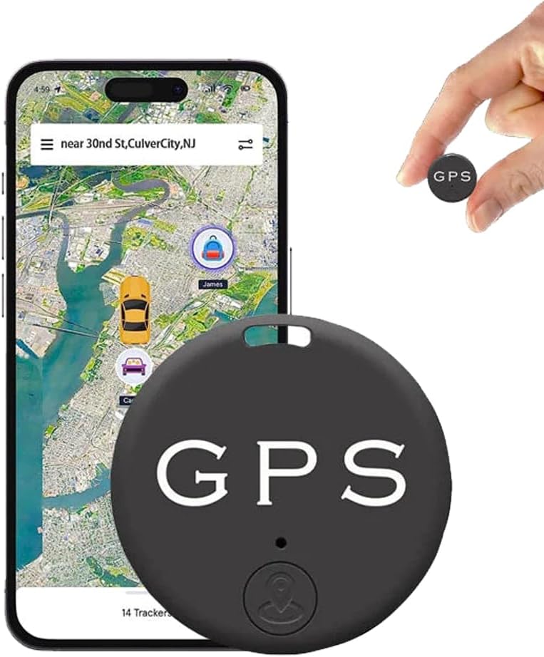 "Mini tracker GPS magnétique compact pour suivi en temps réel, fixable sur métal, parfait pour sécurité et discrétion."