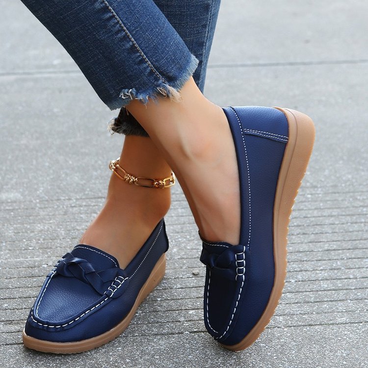 "Mocassins femme élégants slip-on avec nœud, confortables, semelle antidérapante, design chic, chaussures pour toutes occasio