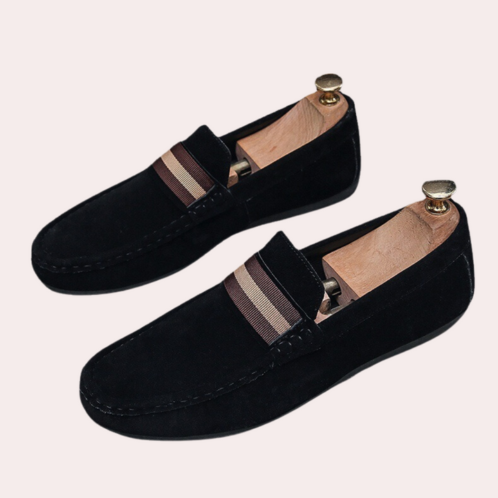 "Mocassins gris pour hommes, luxueux slip-on élégant, confortables et stylés, parfaits pour toutes les occasions"