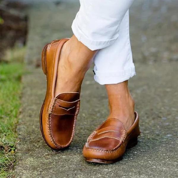 Mocassins homme Malina orthopédiques marron, confortables et élégants. Chaussures slip-on avec soutien voûte plantaire.