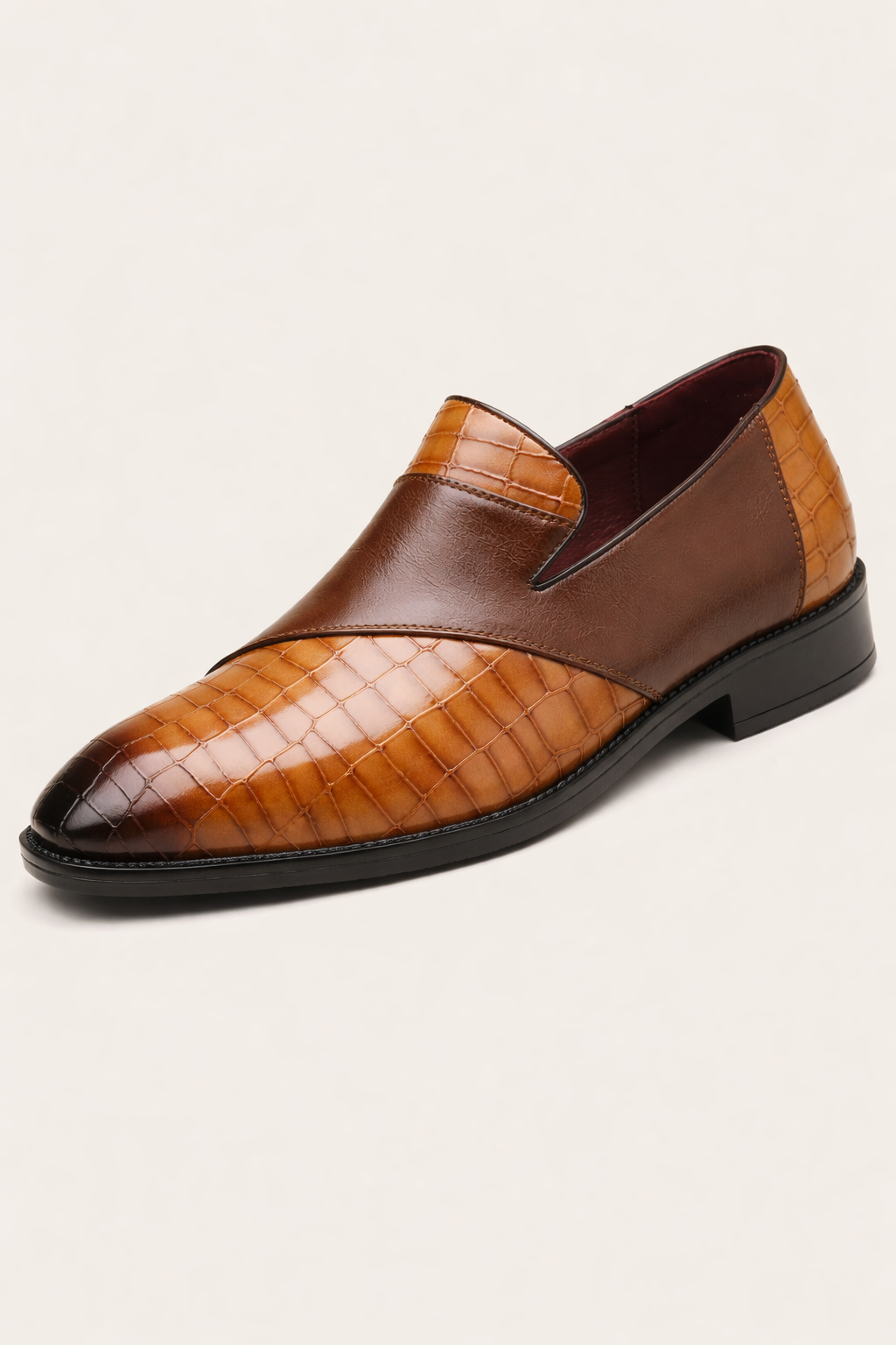 Chaussures mocassins hommes formelles et décontractées, style intemporel, pour bureau ou soirée.