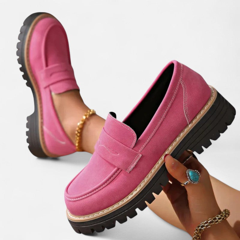 Mocassins orthopédiques femme, élégants, semelle antidérapante, confortables, soutien orthopédique, intérieur rembourré.