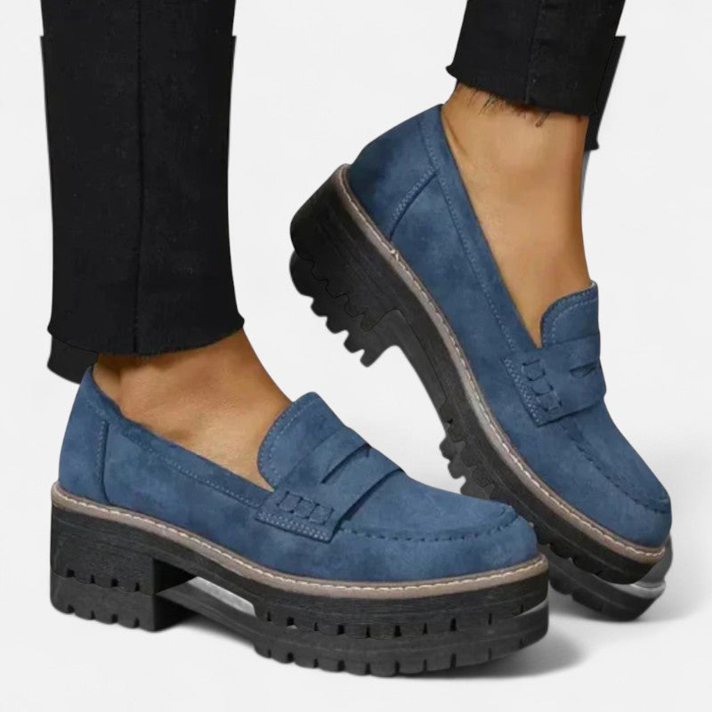 Mocassins orthopédiques femme, élégants, semelle antidérapante, confortables, soutien orthopédique, intérieur rembourré.