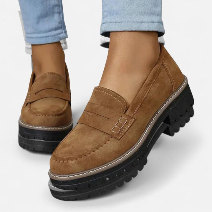 Mocassins orthopédiques femme, élégants, semelle antidérapante, confortables, soutien orthopédique, intérieur rembourré.