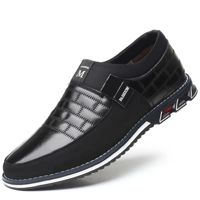Mocassins Oxford élégants pour hommes, cuir marron, style classique et confort pour le quotidien.