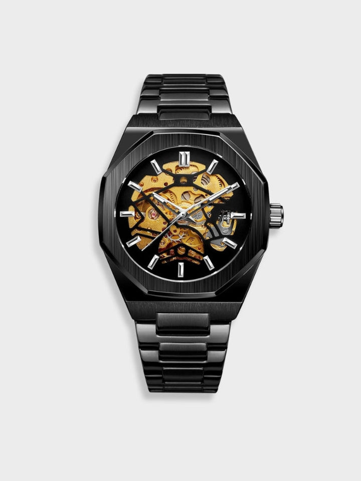 Montre chronographe cuir élégante, cadran multiple, bracelet cuir premium. Accessoire féminin.