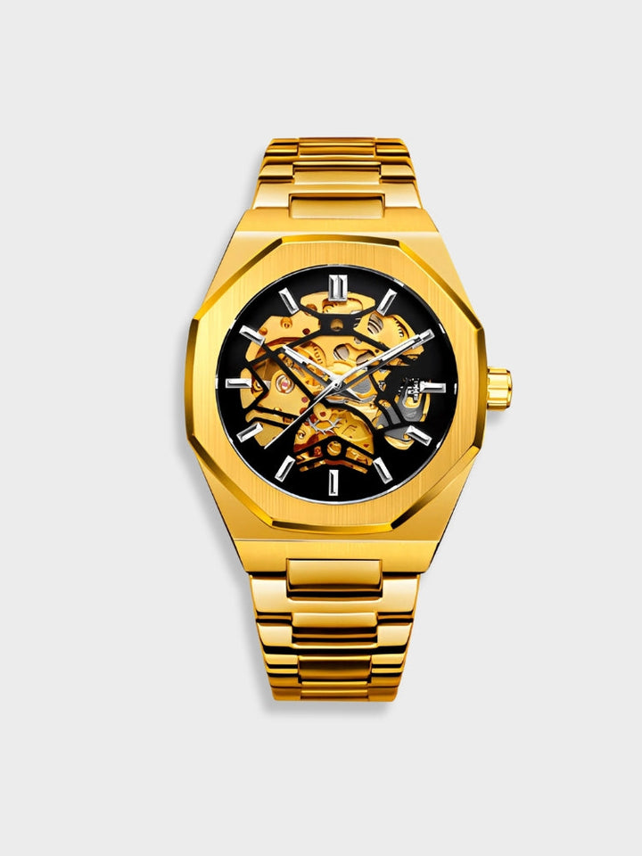Montre chronographe cuir élégante, cadran multiple, bracelet cuir premium. Accessoire féminin.