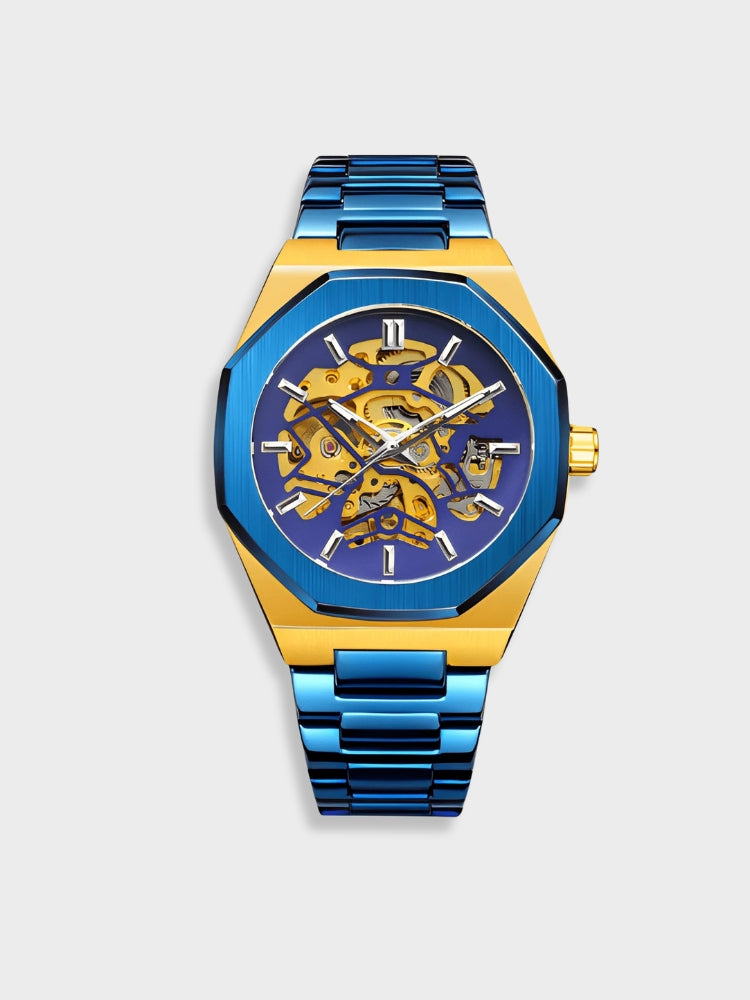 Montre chronographe cuir élégante, cadran multiple, bracelet cuir premium. Accessoire féminin.