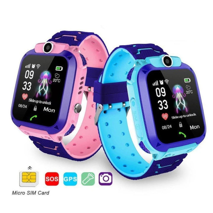 Montre connectée enfant GPS.  Appels, SOS, localisation. Sécurité et design attrayant.