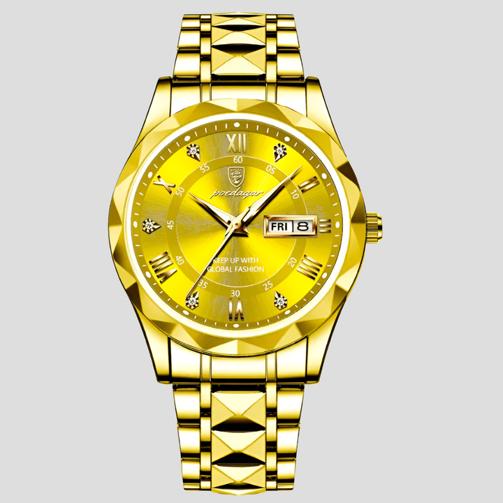 "Montre homme acier inoxydable chic, cadran lumineux, bracelet élégant pour style quotidien et durabilité optimale."