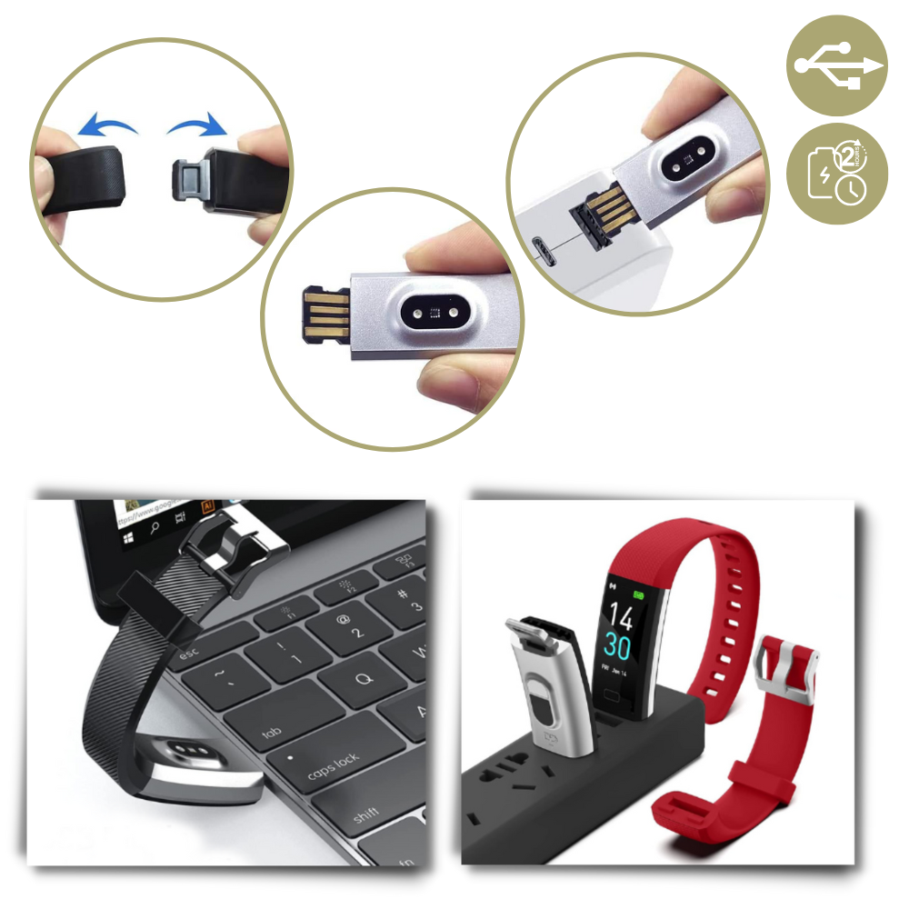 "Montre intelligente seniors, affichage LED clair, ergonomique, suivi santé avancé, rouge, accessoire pour homme"