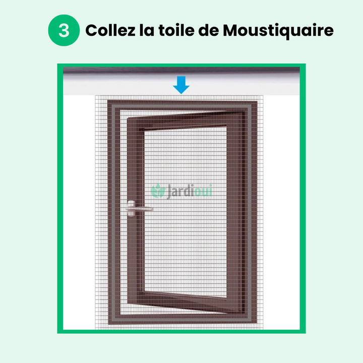 Moustiquaire magnétique sur-mesure, installation facile. Protection anti-moustiques efficace.  Maille fine, design élégant.