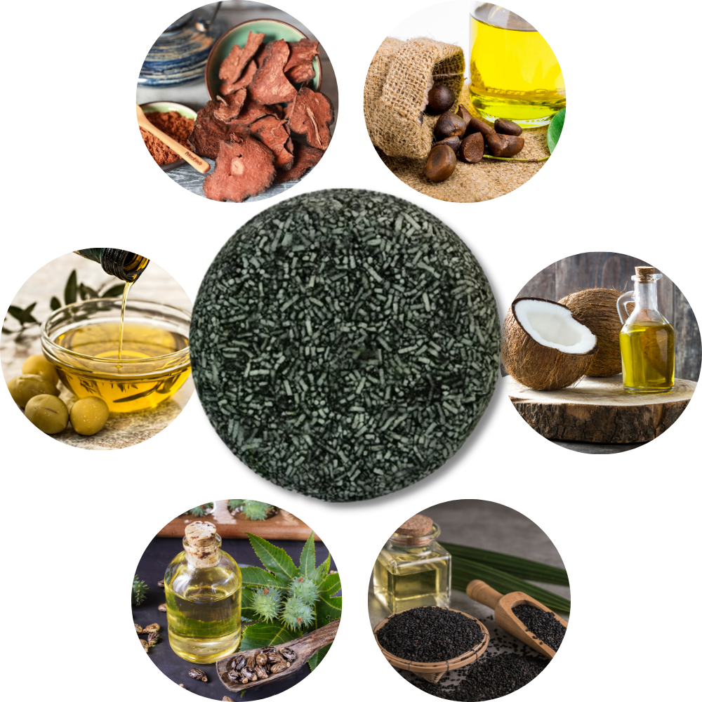 Shampooing naturel pour cheveux foncés

 - Ozerty