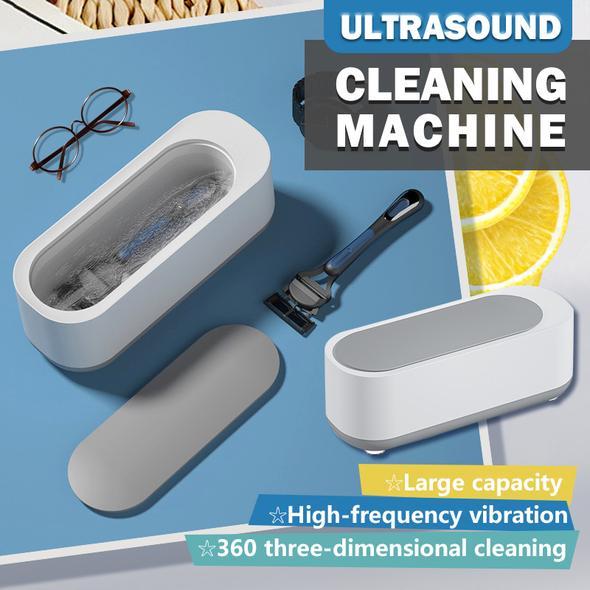 "Nettoyeur ultrason moderne avec réservoir transparent et boutons faciles, idéal pour nettoyage délicat sans produits chimiqu