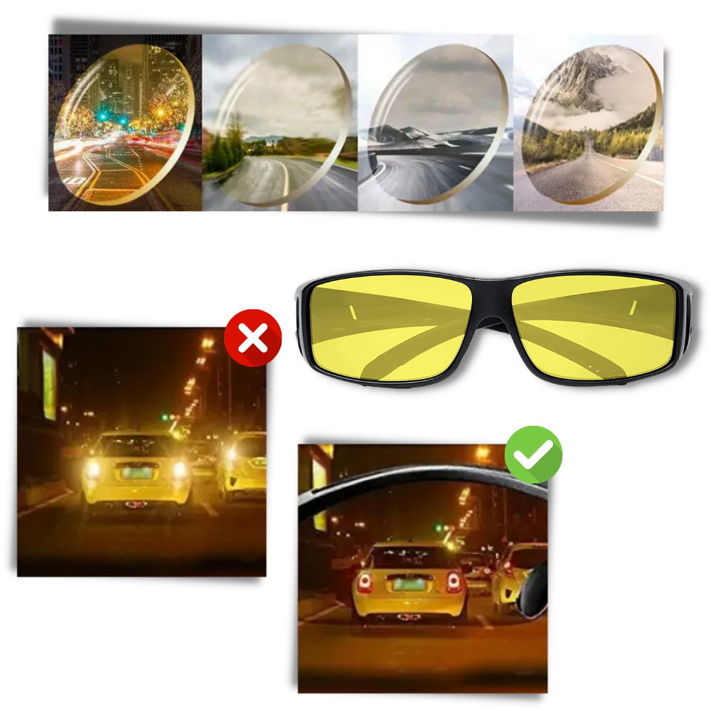 Lunettes de clarté pour la conduite de nuit

 - Ozerty