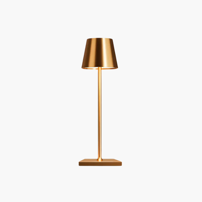 Lampe d'ambiance LED tactile, sans fil, rechargeable, idéal pour table, design contemporain.