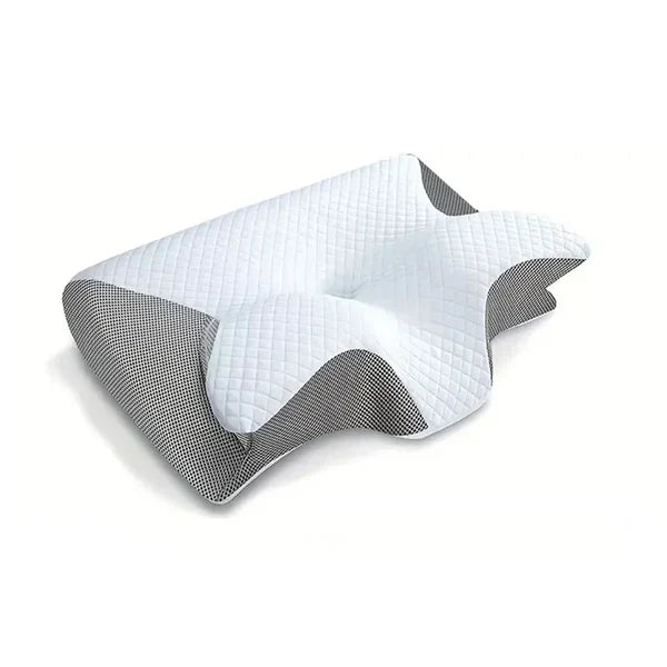 Oreiller cervical ergonomique. Mousse mémoire de forme. Soutien optimal du cou et de la tête. Sommeil réparateur.