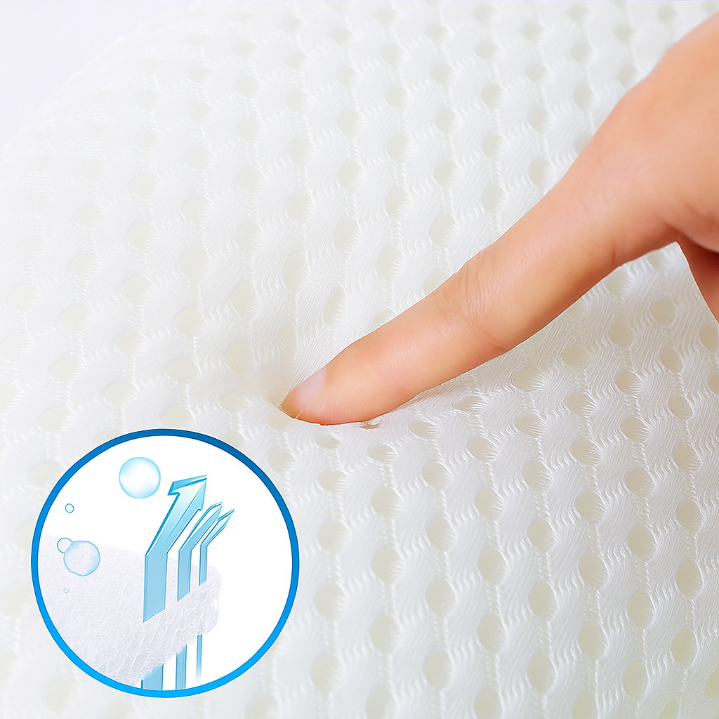 Oreiller de bain grand confort, respirant, soutien nuque et dos ergonomique pour une expérience spa de luxe.