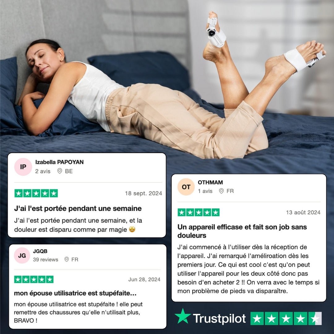"Orthèse correctrice hallux valgus beige, ajustable, soulagement douleur et confort optimal pour gros orteil."