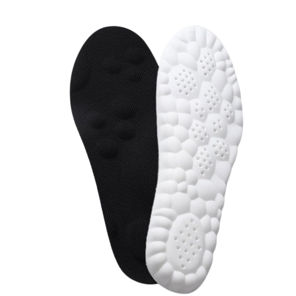 Semelles orthopédiques à mémoire de forme -Noir - Ozerty
