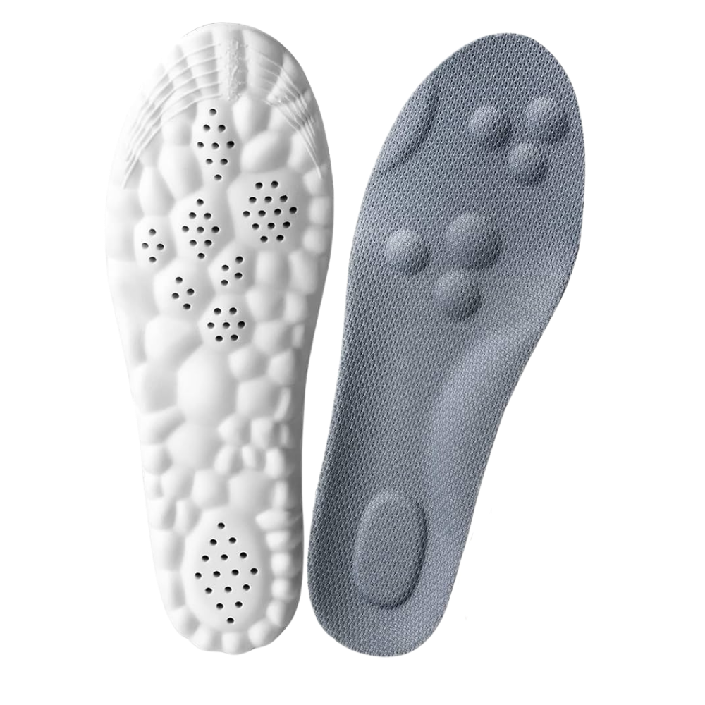 Semelles orthopédiques à mémoire de forme -Gris - Ozerty